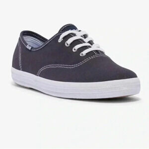 Keds Champion Original Navy Blue Canvas Sneakers, Dream Foam,lace up, flats